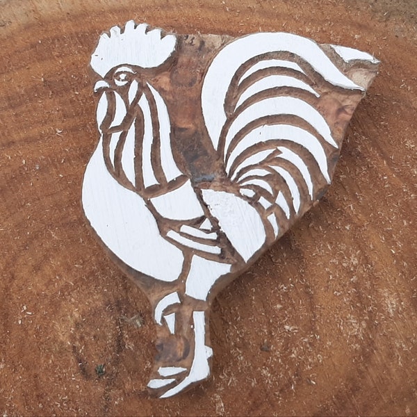 Holzdruck Block Huhn Kinder Druck Block lernen Stempel Henna Druck, Tattoo-Druck, Papier druck, Ton und Cookies drucken