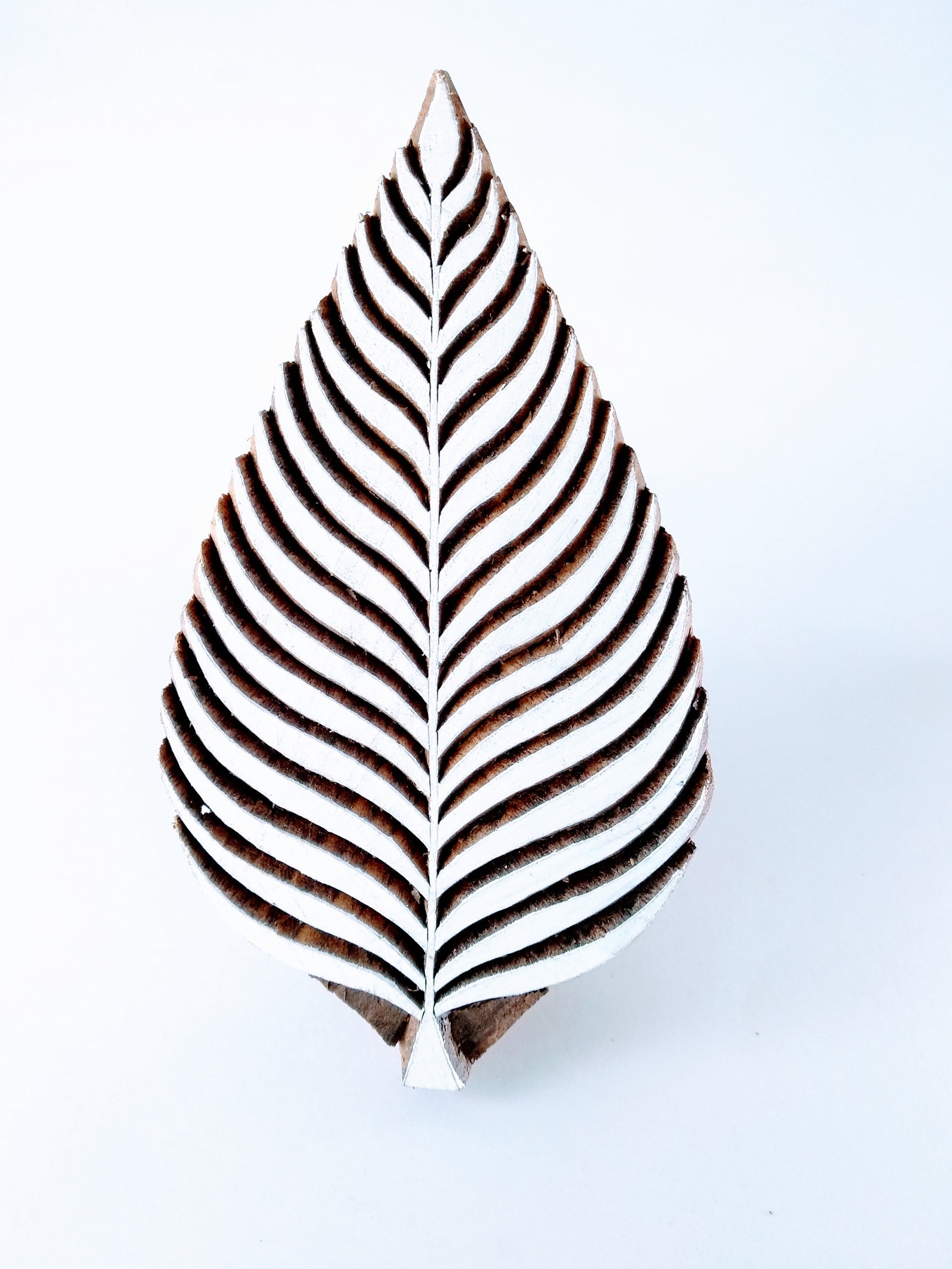 Leaf printing block stamp wooden block stamp fabric printing Etsy