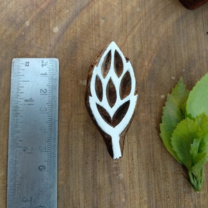 Leaf Printing Block Stamp Wooden Block Stamp Fabric Printing Block ...