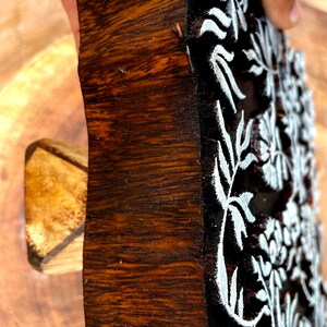 wooden block stamps professional printing block for fabric print clay, cookies, henna and tattoo image 2