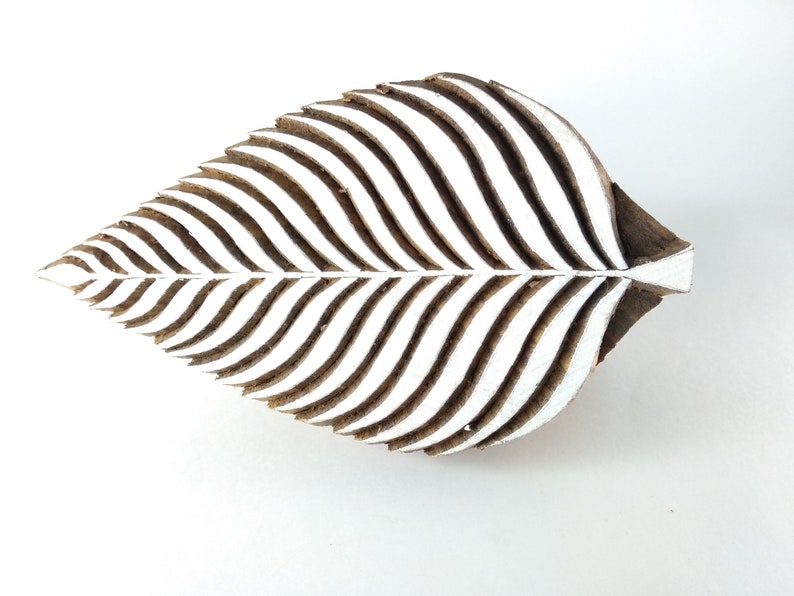 Leaf Printing Block Stamp Wooden Block Stamp Fabric Printing Etsy