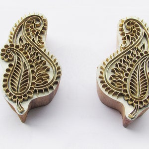 Brass printing block pair clay printing stamp tattoo printing block hand made block