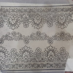 Design di bordo in carta vintage di 35 anni per blocco di stampa