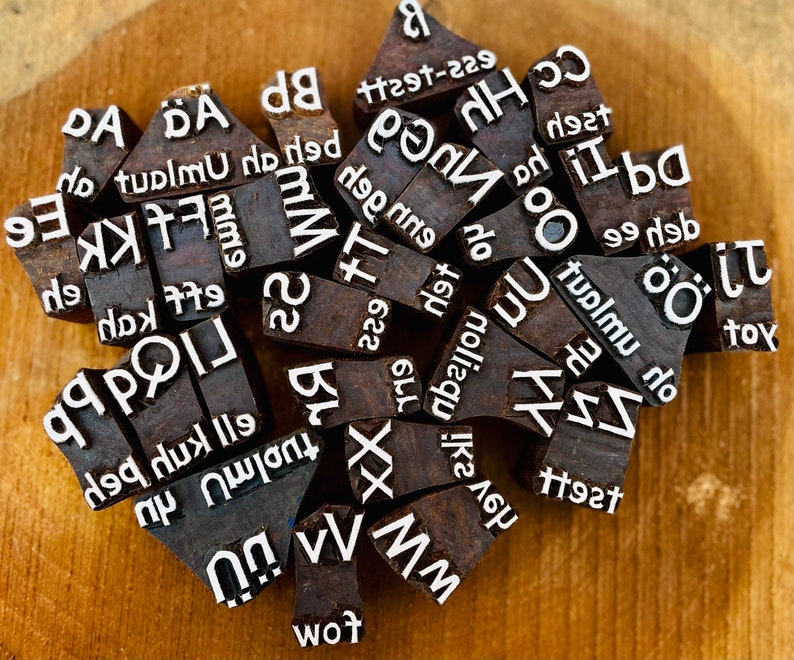German Alphabets A to Z to ß Printing Block for Kids Learning and ...