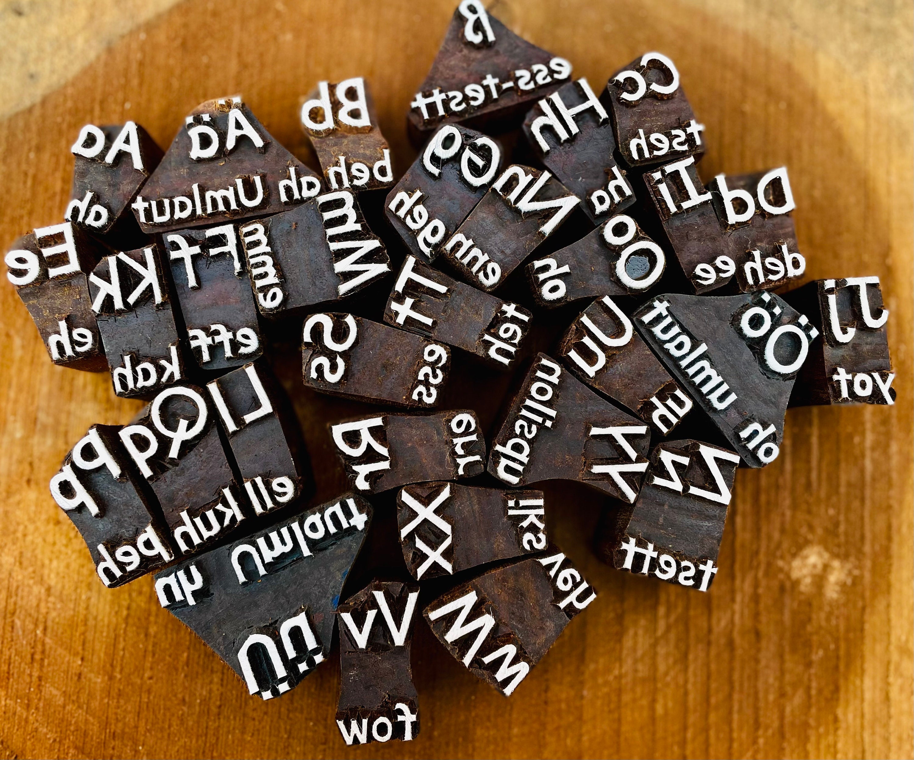 German Alphabets A to Z to ß Printing Block for Kids Learning and ...
