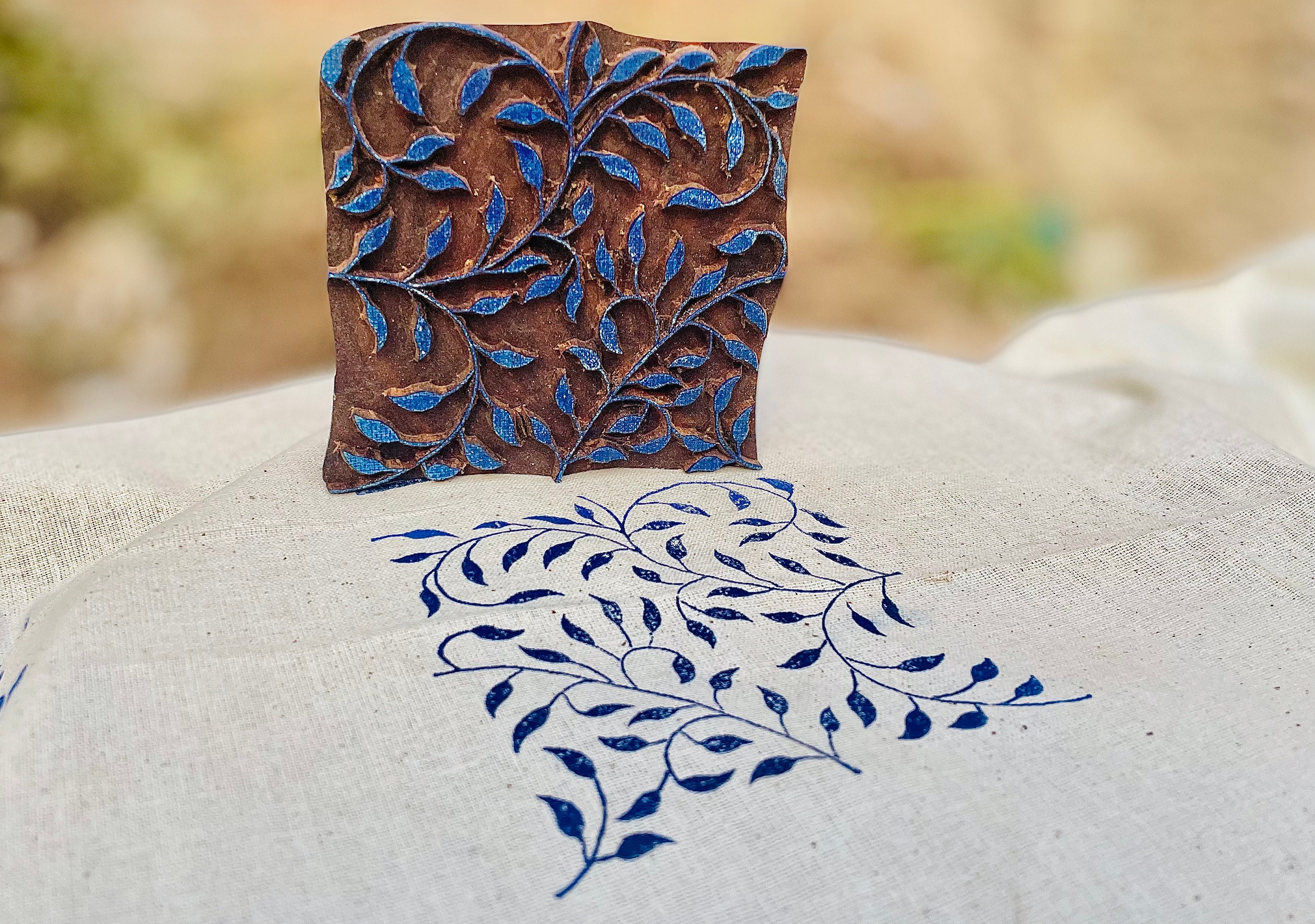 wooden block stamp square printing block fabric wooden printing block wooden stamp for printing