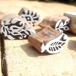 Henna Mini Druckstempel Tonstempel Stoffdruck Block Stempel 8er Set