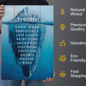 Citas motivacionales sobre madera cartel de madera impresión | Etsy