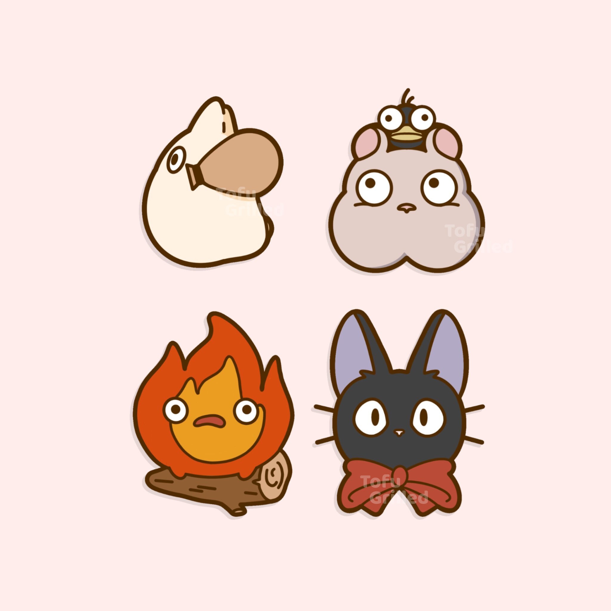 Ghibli Sticker Pack / Kawaii Sticker Laptop Sticker Etsy
