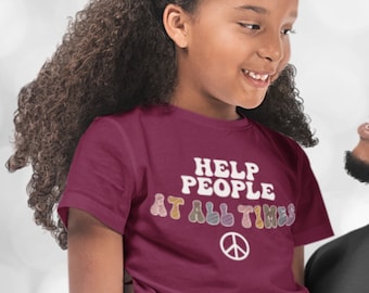 YOUTH Help People at All Times - Girl Scout T-Shirt