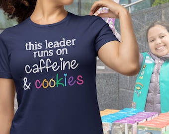 Girl Scout Adult Volunteer T-Shirt for Troop Leaders during Girl Scout Cookie Season in Plus Sizes