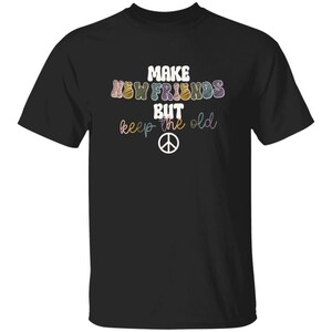 YOUTH Make New Friends Girl Scout T-Shirt Black