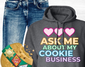 ADULT Girl Scouts Hoodie Cookie Season Girl Scout Selling Cookies Shirt SweatShirt Hoodie Plus Size