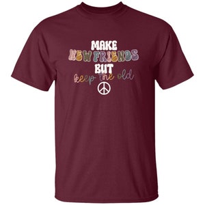 YOUTH Make New Friends Girl Scout T-Shirt Maroon
