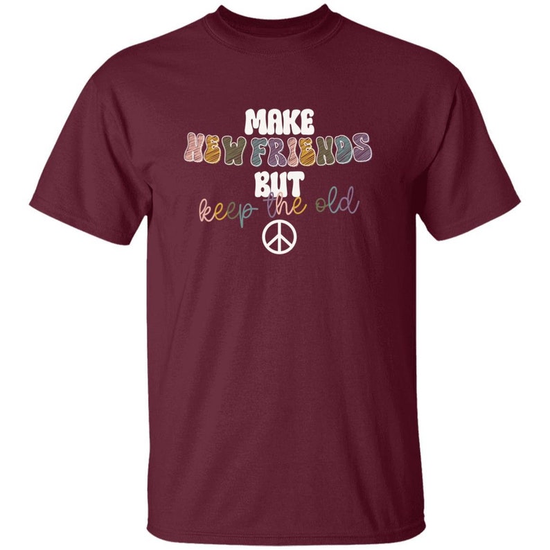 YOUTH Make New Friends Girl Scout T-Shirt Maroon