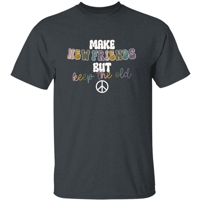 YOUTH Make New Friends Girl Scout T-Shirt Dark Heather