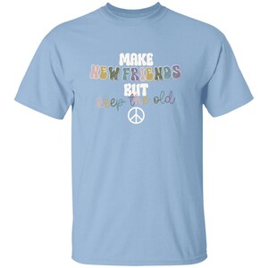 YOUTH Make New Friends Girl Scout T-Shirt Light Blue