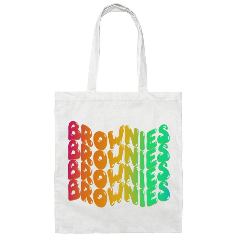 Brownie Girl Scouts Tote Bag para líderes de tropa White