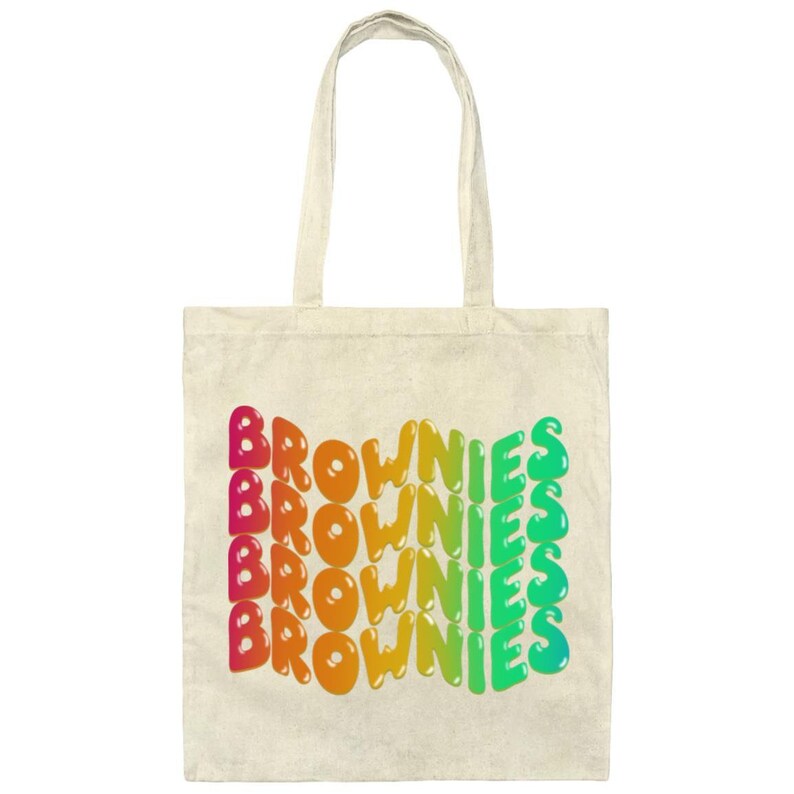 Brownie Girl Scouts Tote Bag para líderes de tropa Natural