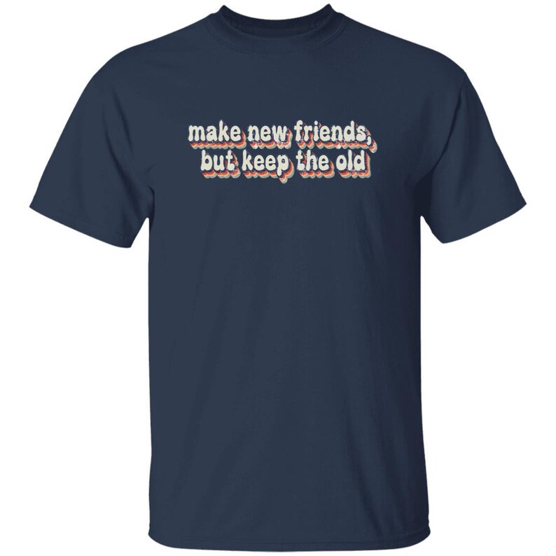 JUGEND - Make New Friends Girl Scout T-Shirt Navy