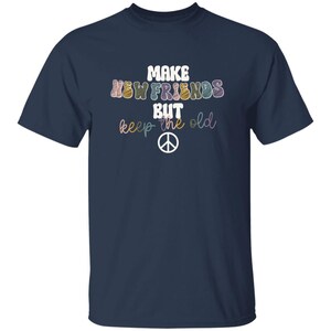 YOUTH Make New Friends Girl Scout T-Shirt Navy