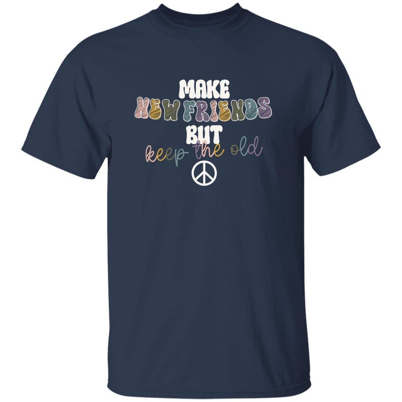 YOUTH Make New Friends Girl Scout T-Shirt Navy