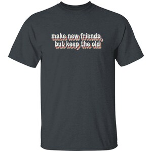 JUGEND - Make New Friends Girl Scout T-Shirt Dark Heather