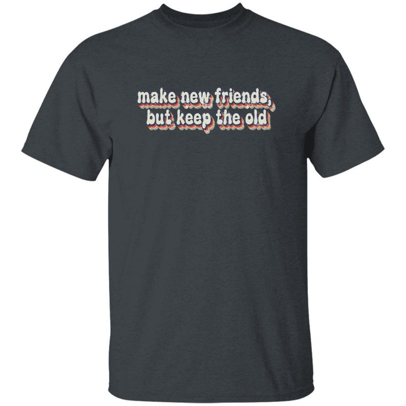 JUGEND - Make New Friends Girl Scout T-Shirt Dark Heather