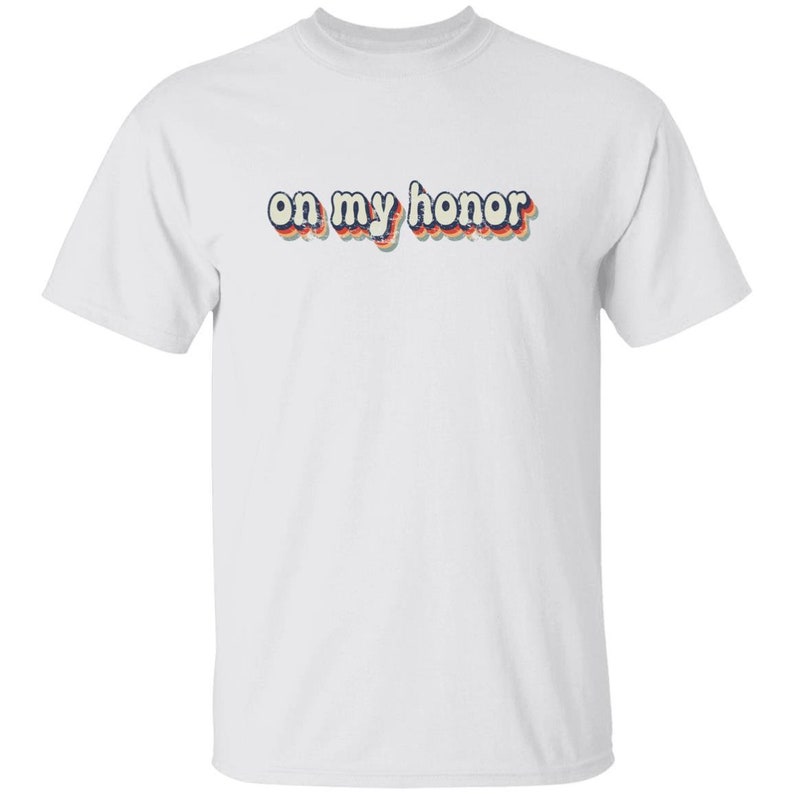 YOUTH On My Honor T-Shirt for Daisy, Brownie and Junior Girl Scouts White