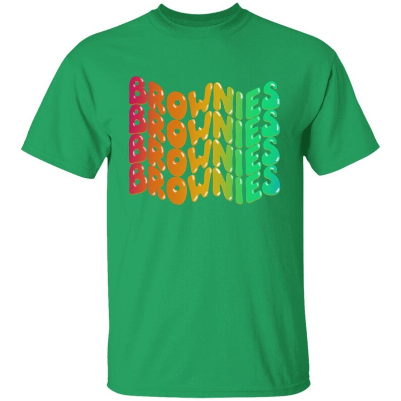 YOUTH Brownie Girl Scouts T-Shirt Girl Sizes Irish Green