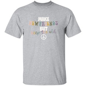 YOUTH Make New Friends Girl Scout T-Shirt Sport Grey