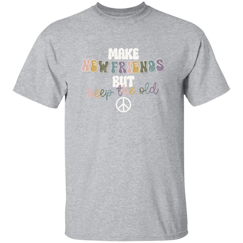 YOUTH Make New Friends Girl Scout T-Shirt Sport Grey