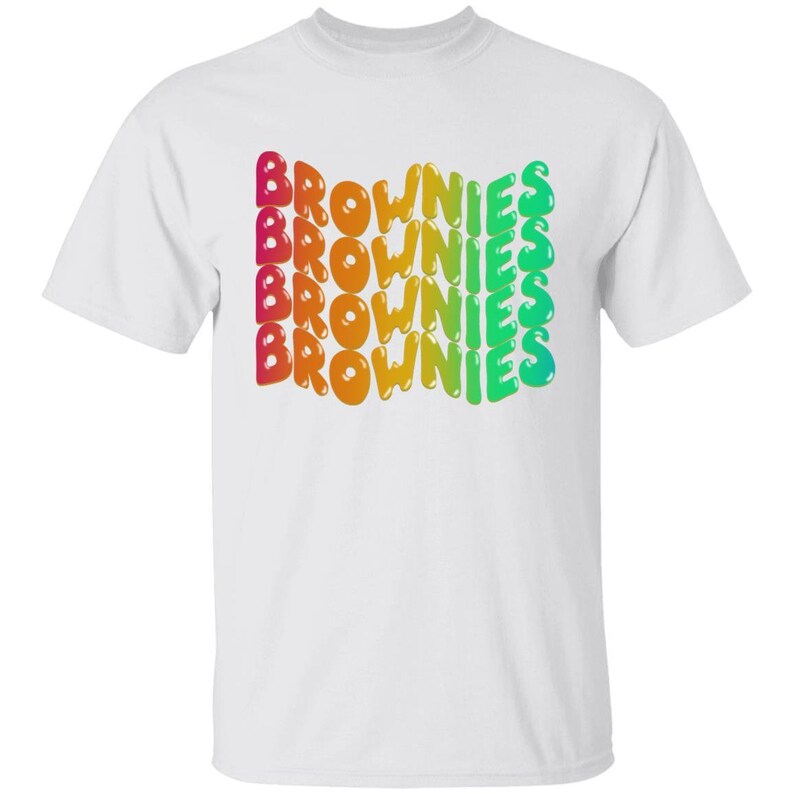 YOUTH Brownie Girl Scouts T-Shirt Girl Sizes White