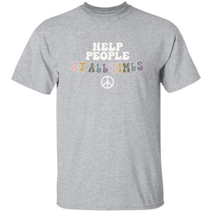 YOUTH Help People at All Times - Girl Scout T-Shirt Sport Grey