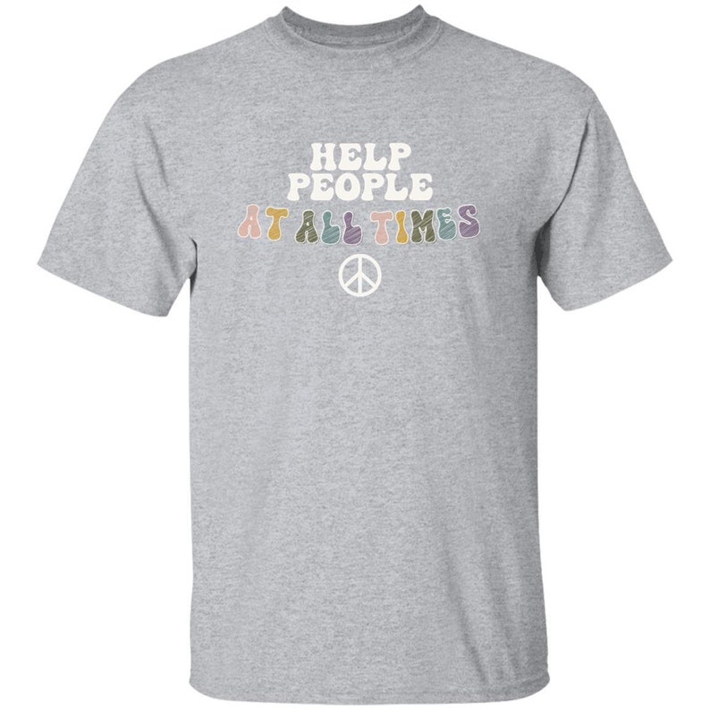 YOUTH Help People at All Times - Girl Scout T-Shirt Sport Grey