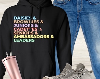 VALUE HOODIE Girl Scouts Hoodie Girls Camp Girl Scout Camping Shirt SweatShirt Hoodie Plus Size