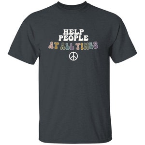 YOUTH Help People at All Times - Girl Scout T-Shirt Dark Heather