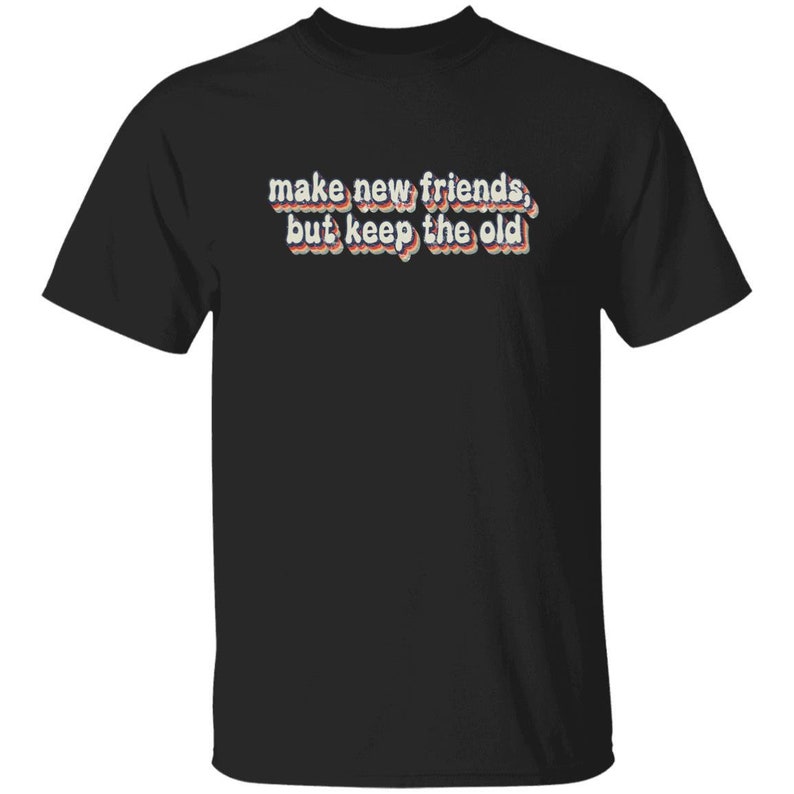 JUGEND - Make New Friends Girl Scout T-Shirt Black