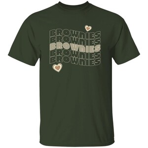 YOUTH Brownie Girl Scouts Troop T-Shirt in Girls Sizes Forest
