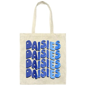 Daisy Canvas Tote Bag for Girl Scout Troop Leaders Natural