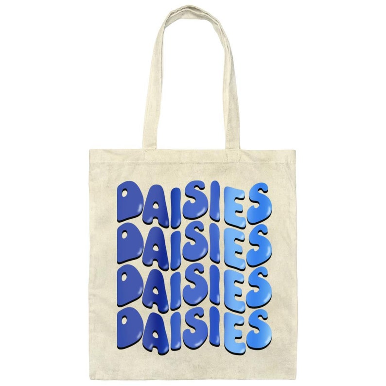 Daisy Canvas Tote Bag for Girl Scout Troop Leaders Natural