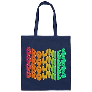 Brownie Girl Scouts Tote Bag para líderes de tropa Navy