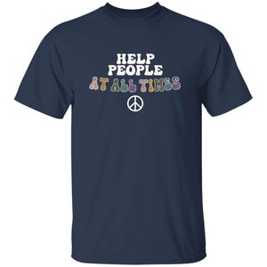 YOUTH Help People at All Times - Girl Scout T-Shirt Navy