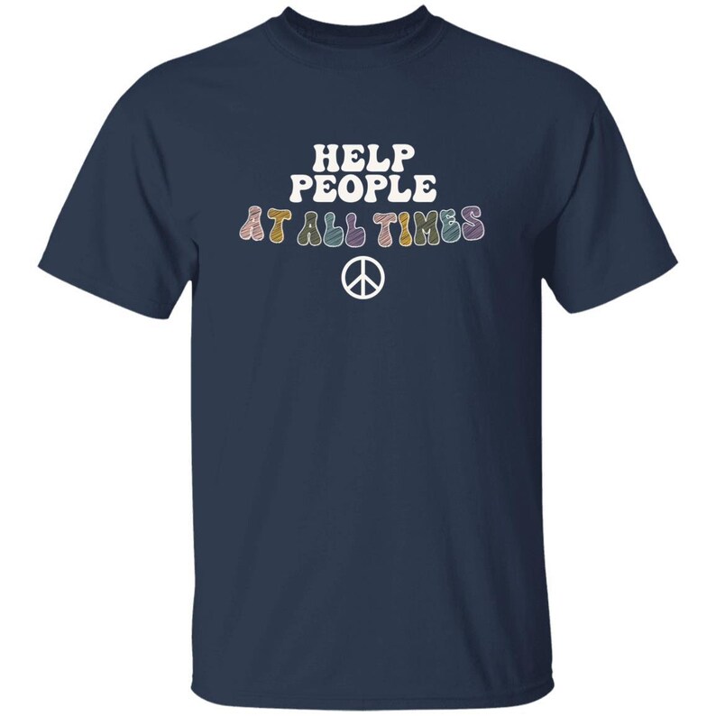 YOUTH Help People at All Times - Girl Scout T-Shirt Navy