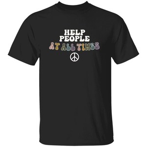 YOUTH Help People at All Times - Girl Scout T-Shirt Black