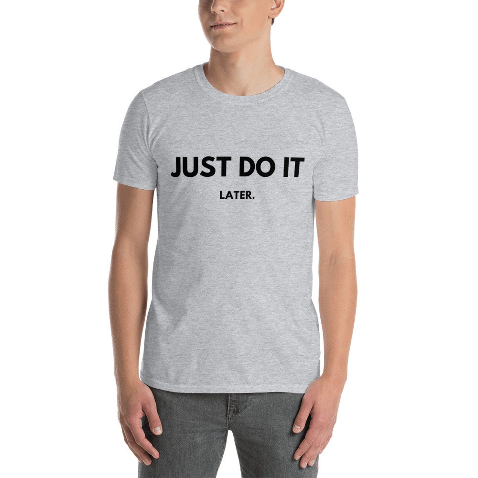 Men's NIKE Replica T-Shirt Just Do It Later | Etsy