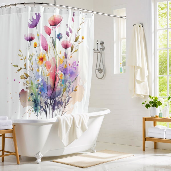 Hookless Shower Curtains Etsy