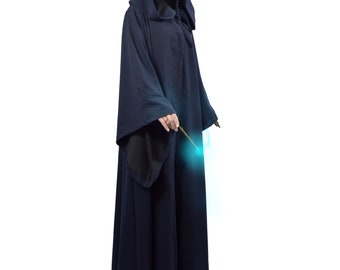 Witch, Wizard, Warlock Сloak, Hooded fantasy cloak, all sizes , medieval cape, elven cloak, long cape