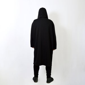 Unisex Cardigan With Zipper, Cloak With Hood Made of Organic Cotton ...