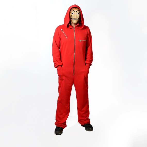 La Casa De Papel Costume, La Casa De Papel Cosplay, Jumpsuit and Salvador  Dali Mask Money Heist, Netflix Tokyo, Rio, El Profesor - Etsy | Male  cosplay, Boy costumes, Burning man festival